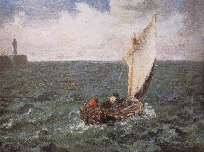 Jean Francois Millet Sailboat Norge oil painting art